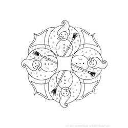 Disegno da colorare: Mandala per bambini (Mandala) #124387 - Pagine da Colorare Stampabili Gratuite