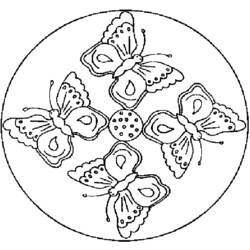 Disegno da colorare: Mandala per bambini (Mandala) #124388 - Pagine da Colorare Stampabili Gratuite