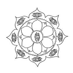Disegno da colorare: Mandala per bambini (Mandala) #124402 - Pagine da Colorare Stampabili Gratuite