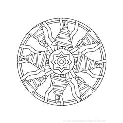 Disegno da colorare: Mandala per bambini (Mandala) #124407 - Pagine da Colorare Stampabili Gratuite