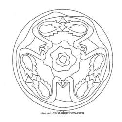 Disegno da colorare: Mandala per bambini (Mandala) #124449 - Pagine da Colorare Stampabili Gratuite