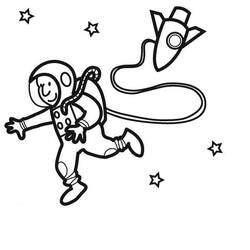 Disegno da colorare: Astronauta (Mestieri e Professioni) #87598 - Pagine da Colorare Stampabili Gratuite