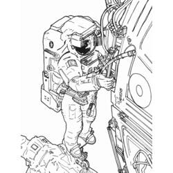 Disegno da colorare: Astronauta (Mestieri e Professioni) #87599 - Pagine da Colorare Stampabili Gratuite