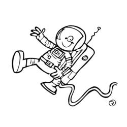 Disegno da colorare: Astronauta (Mestieri e Professioni) #87600 - Pagine da Colorare Stampabili Gratuite
