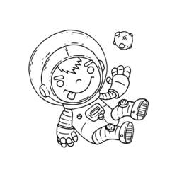 Disegno da colorare: Astronauta (Mestieri e Professioni) #87619 - Pagine da Colorare Stampabili Gratuite