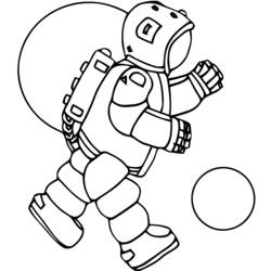 Disegno da colorare: Astronauta (Mestieri e Professioni) #87642 - Pagine da Colorare Stampabili Gratuite