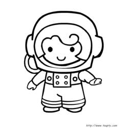 Disegno da colorare: Astronauta (Mestieri e Professioni) #87658 - Pagine da Colorare Stampabili Gratuite