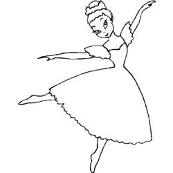 Disegno da colorare: Ballerino / Ballerino (Mestieri e Professioni) #92110 - Pagine da Colorare Stampabili Gratuite