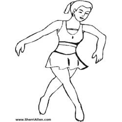 Disegno da colorare: Ballerino / Ballerino (Mestieri e Professioni) #92113 - Pagine da Colorare Stampabili Gratuite