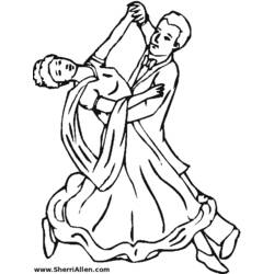 Disegno da colorare: Ballerino / Ballerino (Mestieri e Professioni) #92120 - Pagine da Colorare Stampabili Gratuite