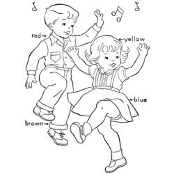 Disegno da colorare: Ballerino / Ballerino (Mestieri e Professioni) #92138 - Pagine da Colorare Stampabili Gratuite