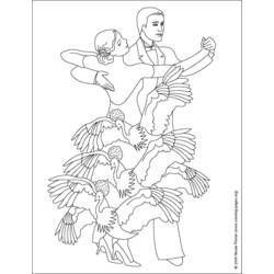 Disegno da colorare: Ballerino / Ballerino (Mestieri e Professioni) #92141 - Pagine da Colorare Stampabili Gratuite