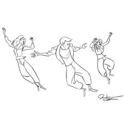 Disegno da colorare: Ballerino / Ballerino (Mestieri e Professioni) #92156 - Pagine da Colorare Stampabili Gratuite