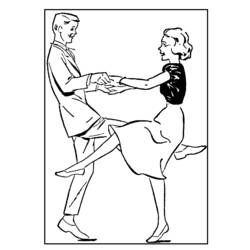 Disegno da colorare: Ballerino / Ballerino (Mestieri e Professioni) #92197 - Pagine da Colorare Stampabili Gratuite