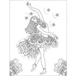 Disegno da colorare: Ballerino / Ballerino (Mestieri e Professioni) #92200 - Pagine da Colorare Stampabili Gratuite