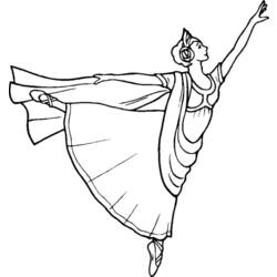 Disegno da colorare: Ballerino / Ballerino (Mestieri e Professioni) #92215 - Pagine da Colorare Stampabili Gratuite