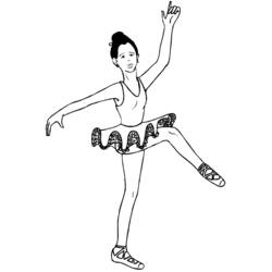 Disegno da colorare: Ballerino / Ballerino (Mestieri e Professioni) #92234 - Pagine da Colorare Stampabili Gratuite