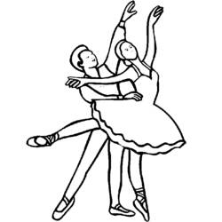 Disegno da colorare: Ballerino / Ballerino (Mestieri e Professioni) #92301 - Pagine da Colorare Stampabili Gratuite
