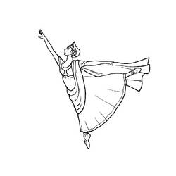 Disegno da colorare: Ballerino / Ballerino (Mestieri e Professioni) #92316 - Pagine da Colorare Stampabili Gratuite