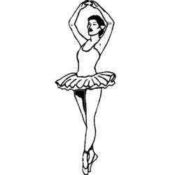Disegno da colorare: Ballerino / Ballerino (Mestieri e Professioni) #92319 - Pagine da Colorare Stampabili Gratuite