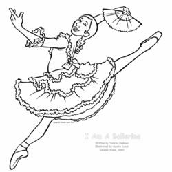 Disegno da colorare: Ballerino / Ballerino (Mestieri e Professioni) #92334 - Pagine da Colorare Stampabili Gratuite