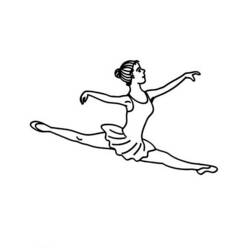 Disegno da colorare: Ballerino / Ballerino (Mestieri e Professioni) #92372 - Pagine da Colorare Stampabili Gratuite