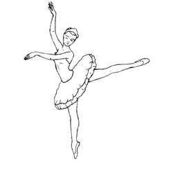 Disegno da colorare: Ballerino / Ballerino (Mestieri e Professioni) #92395 - Pagine da Colorare Stampabili Gratuite