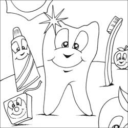 Disegno da colorare: Dentista (Mestieri e Professioni) #92813 - Pagine da Colorare Stampabili Gratuite