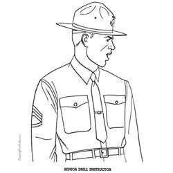 Disegno da colorare: Militare (Mestieri e Professioni) #102204 - Pagine da Colorare Stampabili Gratuite