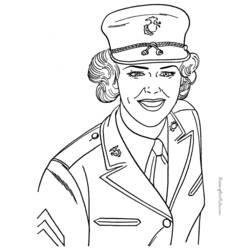 Disegno da colorare: Militare (Mestieri e Professioni) #102205 - Pagine da Colorare Stampabili Gratuite