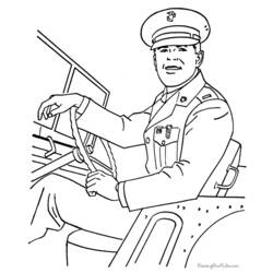 Disegno da colorare: Militare (Mestieri e Professioni) #102236 - Pagine da Colorare Stampabili Gratuite