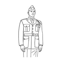 Disegno da colorare: Militare (Mestieri e Professioni) #102381 - Pagine da Colorare Stampabili Gratuite