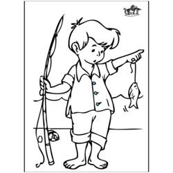 Disegno da colorare: Pescatore (Mestieri e Professioni) #103954 - Pagine da Colorare Stampabili Gratuite