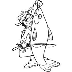 Disegno da colorare: Pescatore (Mestieri e Professioni) #103997 - Pagine da Colorare Stampabili Gratuite