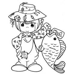 Disegno da colorare: Pescatore (Mestieri e Professioni) #104013 - Pagine da Colorare Stampabili Gratuite