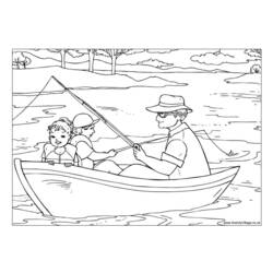 Disegno da colorare: Pescatore (Mestieri e Professioni) #104053 - Pagine da Colorare Stampabili Gratuite