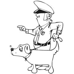 Disegno da colorare: Poliziotto (Mestieri e Professioni) #105427 - Pagine da Colorare Stampabili Gratuite