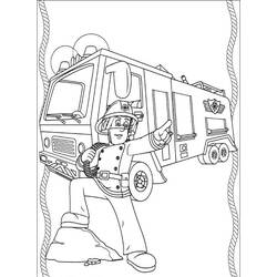 Disegno da colorare: Pompiere (Mestieri e Professioni) #105595 - Pagine da Colorare Stampabili Gratuite
