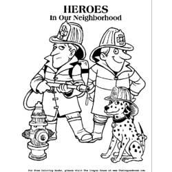 Disegno da colorare: Pompiere (Mestieri e Professioni) #105601 - Pagine da Colorare Stampabili Gratuite