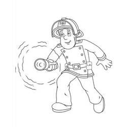 Disegno da colorare: Pompiere (Mestieri e Professioni) #105604 - Pagine da Colorare Stampabili Gratuite