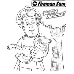 Disegno da colorare: Pompiere (Mestieri e Professioni) #105625 - Pagine da Colorare Stampabili Gratuite