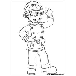 Disegno da colorare: Pompiere (Mestieri e Professioni) #105650 - Pagine da Colorare Stampabili Gratuite