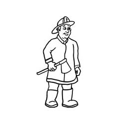 Disegno da colorare: Pompiere (Mestieri e Professioni) #105706 - Pagine da Colorare Stampabili Gratuite