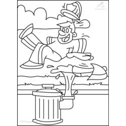 Disegno da colorare: Pompiere (Mestieri e Professioni) #105746 - Pagine da Colorare Stampabili Gratuite