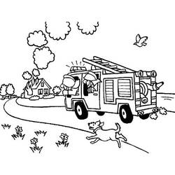 Disegno da colorare: Pompiere (Mestieri e Professioni) #105747 - Pagine da Colorare Stampabili Gratuite