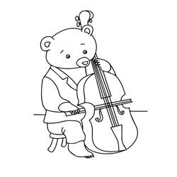 Disegni da colorare: Violino - Pagine da Colorare Stampabili Gratuite