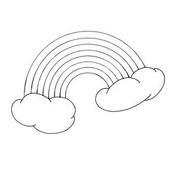 Disegni da colorare: Arcobaleno - Pagine da Colorare Stampabili Gratuite