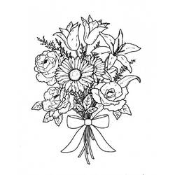 Disegni da colorare: Bouquet di Fiori - Pagine da Colorare Stampabili Gratuite