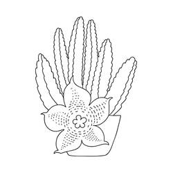 Disegni da colorare: Cactus - Pagine da Colorare Stampabili Gratuite
