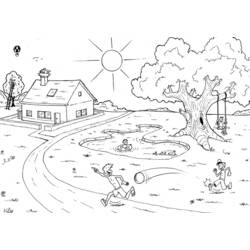 Disegni da colorare: Campagna - Pagine da Colorare Stampabili Gratuite